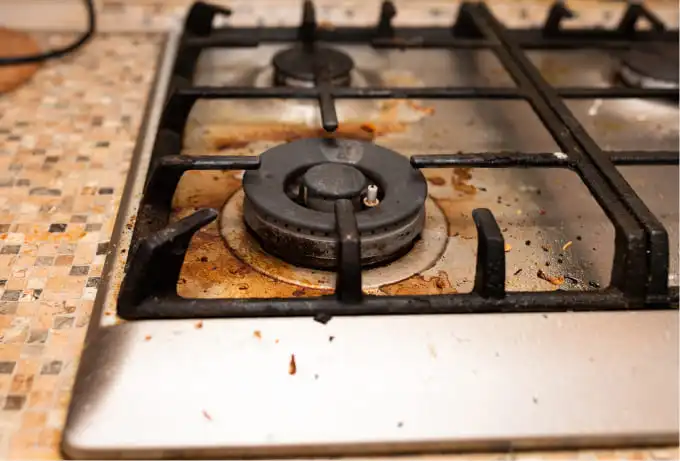 Stove before